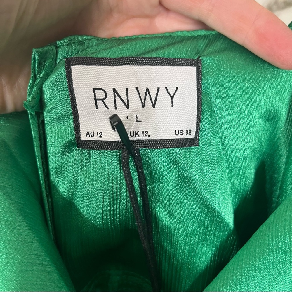 NWT Runaway The Label Leah Maxi Dress Emerald Green Large - Picture 3 of 7